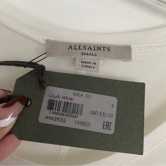 BNWT All Saints Brea TShirt in size Small - Picture 2 of 3